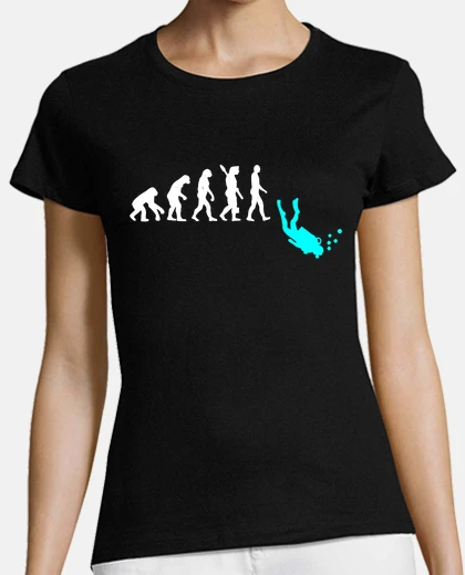 Playera Evolución del buceo sucba