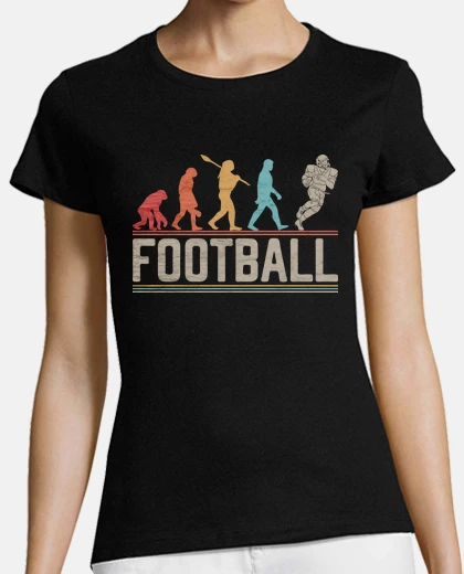 Playera evolución del fútbol americano del homb