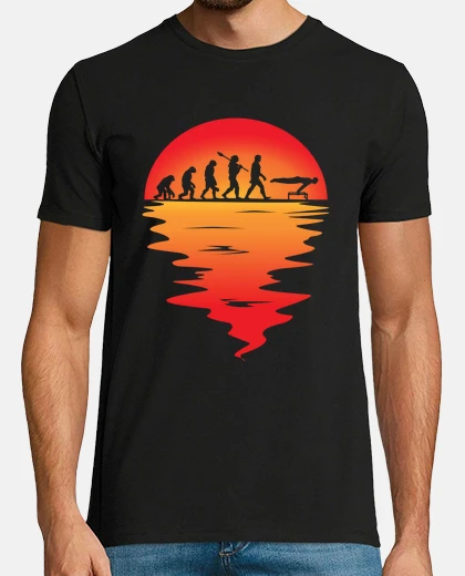 Camiseta evolución del hombre calistenia sol