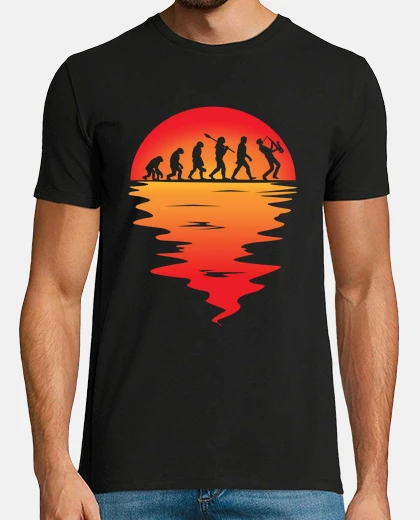 Camiseta evolución del hombre saxofón música sol