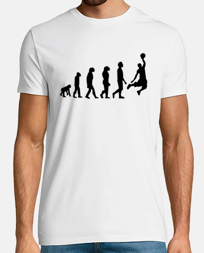 Camiseta evolución del jugador de baloncesto - e