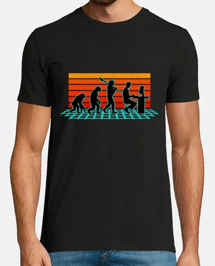 Camiseta Evolución Del Programador Informático Programación Código Geek