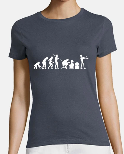 Playera Evolución geek zombie (chica)