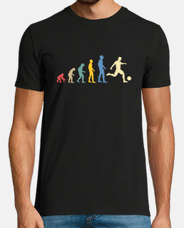 Camiseta evolución fútbol hombre humor fútbol