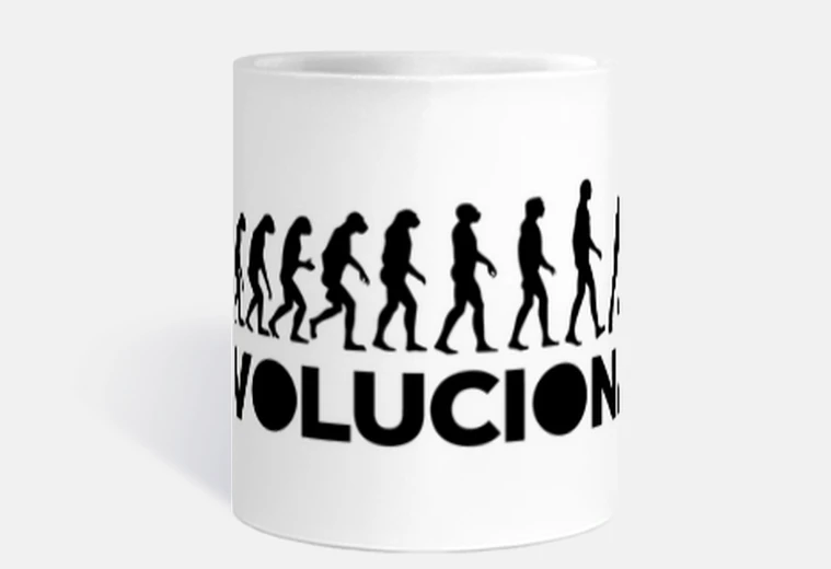 Taza Evoluciona hockey patines negro