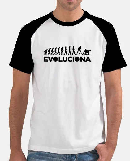 Tee-shirt évolue porter hoquei patins