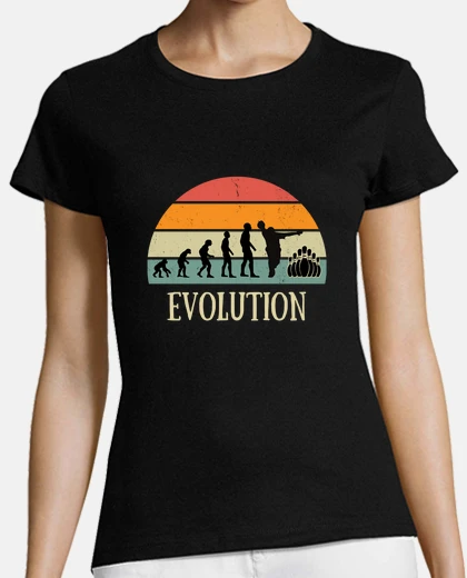Tee-shirt evolution bowling homme humour drole