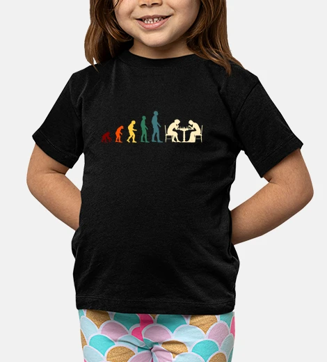 Kids evolution chess man humor funny