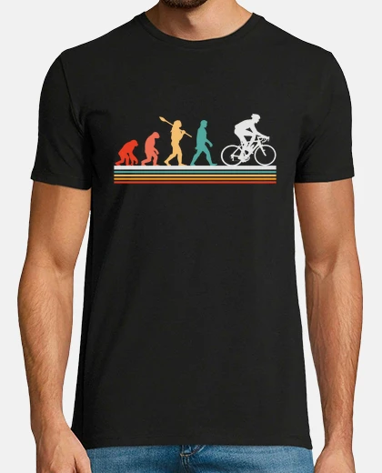 Tee-shirt Evolution Cycliste Vélo De Route Évolut