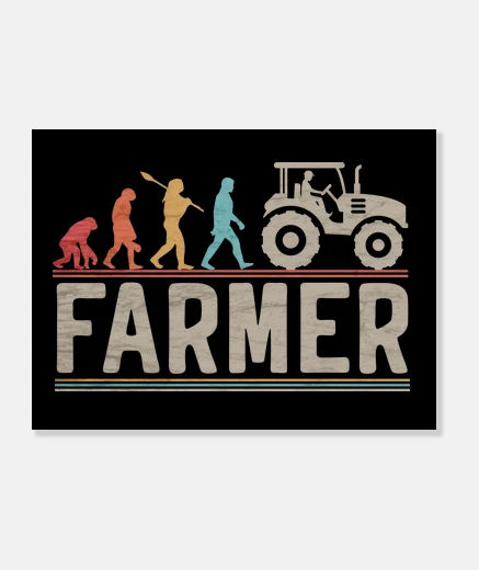 Tableau évolution de l39agriculteur tracteur ag