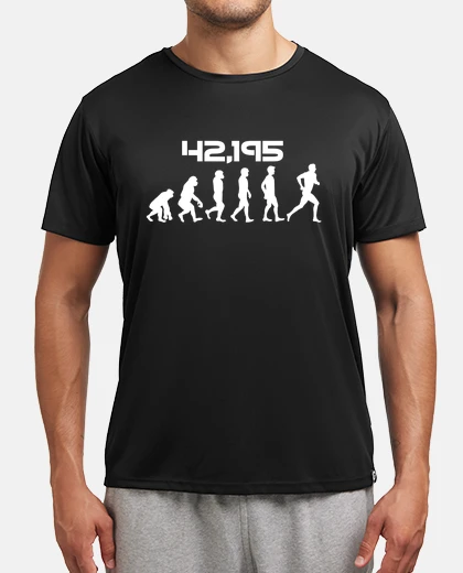 Tee-shirt évolution du coureur de marathon
