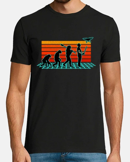 Tee-shirt évolution du drone pilote cadeau drone radiocommandé rc geek