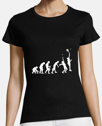 Tee-shirt evolution du tennis de cro- magnon à nos jours, 