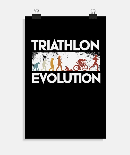 Poster évolution du triathlon