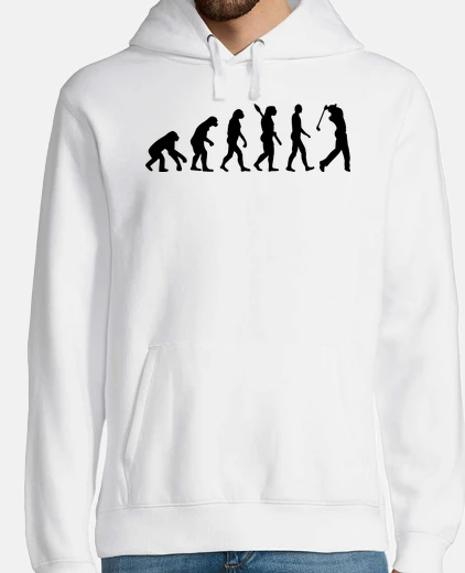 Hoodie Evolution Golf Player