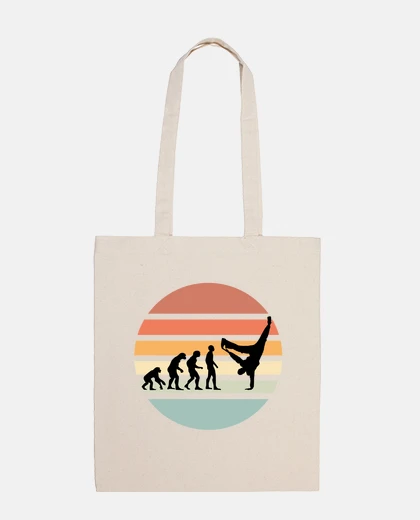 Bag evolution hip hop tote bag