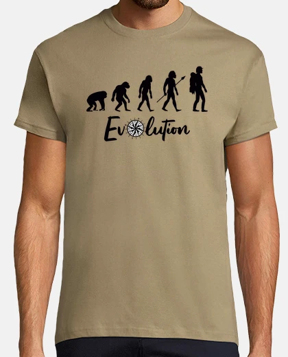 Tee-shirt evolution humaine. évolution