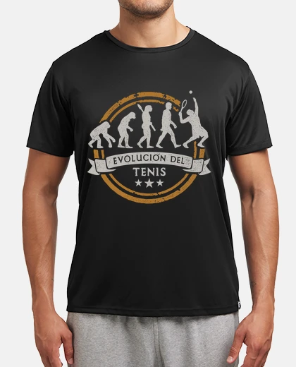 T-shirt evolution of tennis gift tennis player sport padel