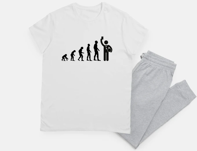 Pyjama evolution referee man gift idea