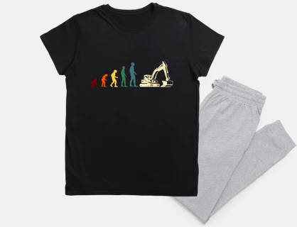 evolution mechanical shovel humor retro