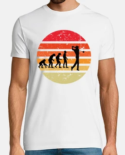 evolution of man golf men&#39;s t-shirt