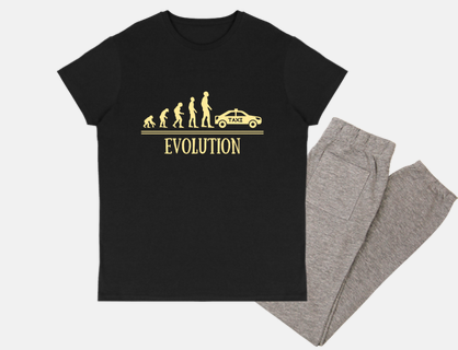 evolution taxi driver humor