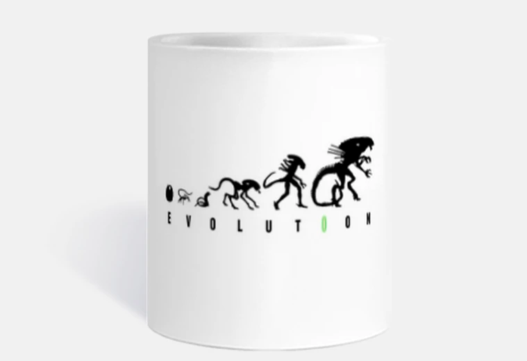 Tazza evoluzione alien blk