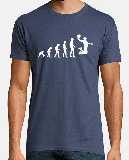 T-shirt evoluzione basket uomo umorismo