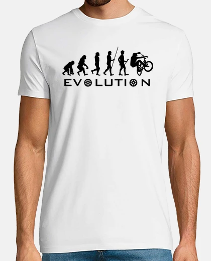 T-shirt evoluzione ciclistica