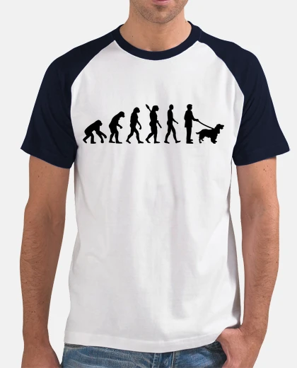 T-shirt evoluzione cocker spaniel