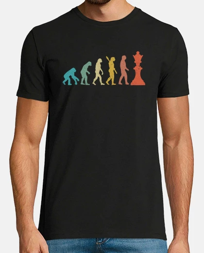 T-shirt evoluzione degli scacchi