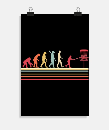 Poster evoluzione del golf a disco