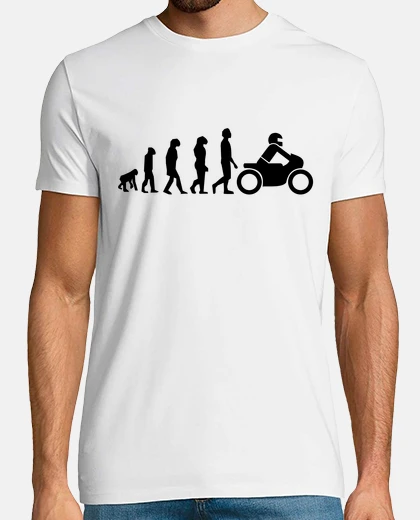 T-shirt evoluzione del motociclista