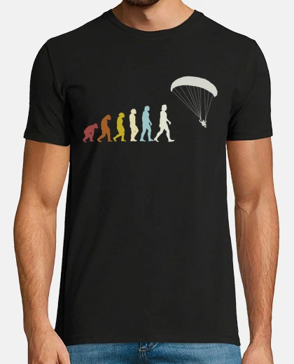 T-shirt evoluzione del parapendio del parapendi