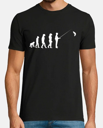 T-shirt evoluzione del pescatore