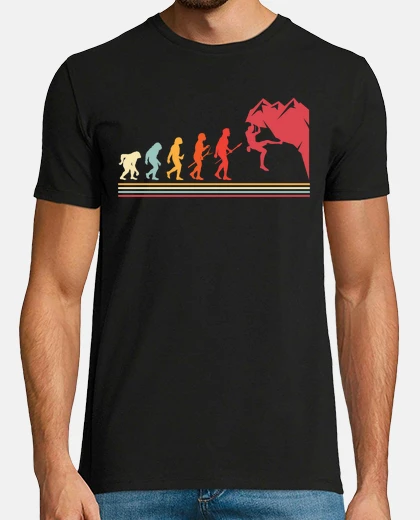 T-shirt evoluzione dell39arrampicata