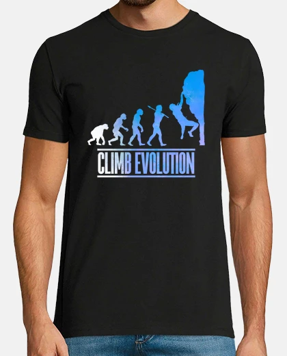 T-shirt evoluzione dell39arrampicata