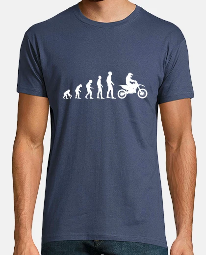T-shirt evoluzione moto umorismo moto