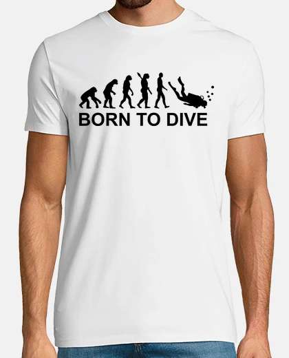 Uomo Born To Scuba Dive Divertente Per Gli Appassionati Di T Shirt Da Uomo Con Stampa Posteriore Dujbfr6fik30 - Foto 9