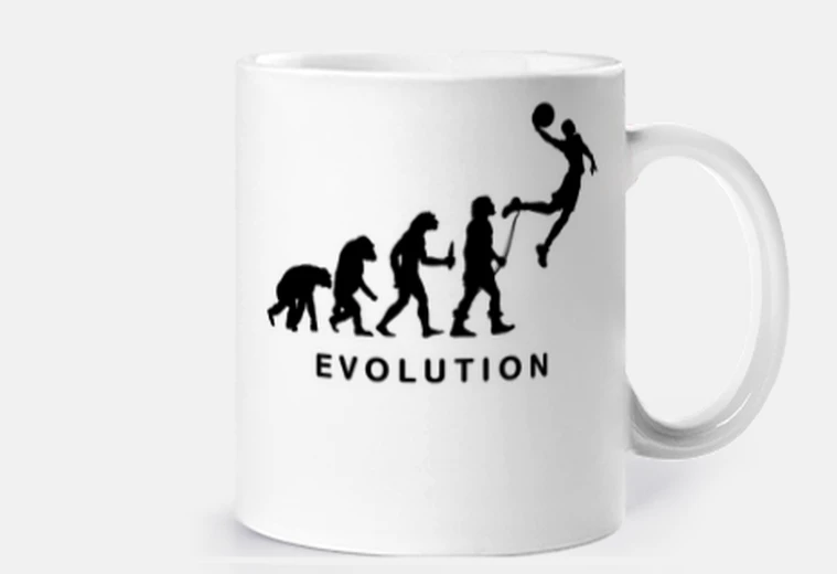 Tazza evoluzioni del basket