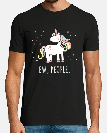 T-shirt Ew persone carino unicorno