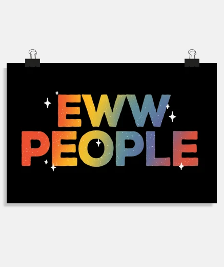 Poster eww people - funny meme quote - antisoc