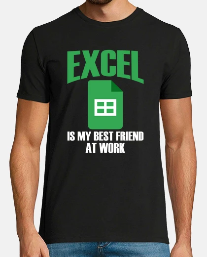 T-shirt Excel migliore amico al lavoro foglio d