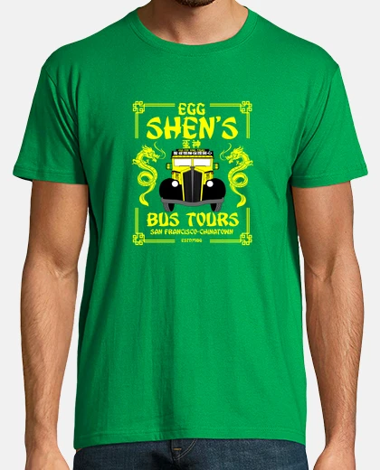 Camiseta excursiones en autobús shen egg