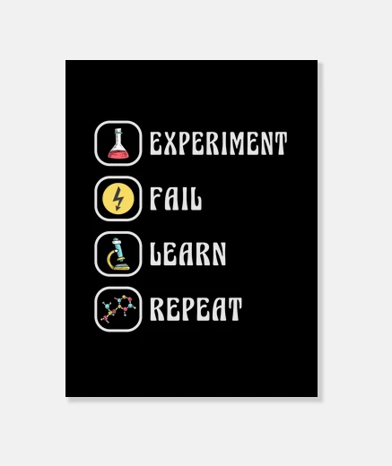 Tableau expérience de chimie scientifique