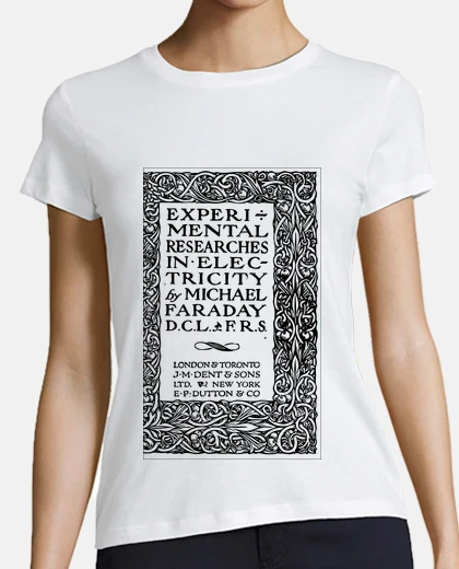 Tee-shirt Experimental researches in electricity