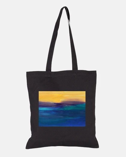 Bolsa expresionismo abstracto, pintura, bolso de mujer, niña, artista,