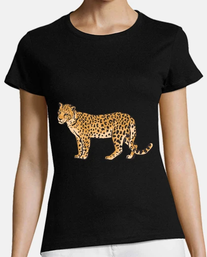 Tee-shirt expression de léopard agacée