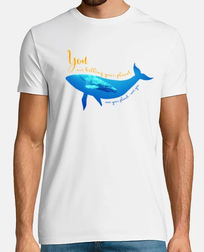 Tee-shirt extinction des baleines
