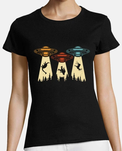Tee-shirt extraterrestre soucoupe volante rétro